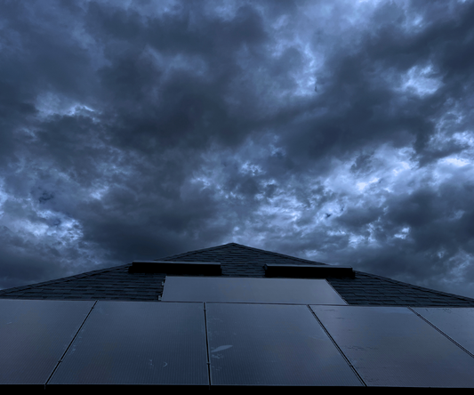 Cloudy solar panels
